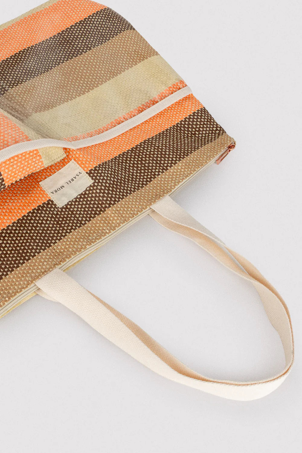 Borsa mare Ysabel Mora a righe multicolor