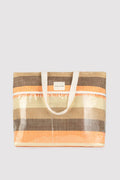 Borsa mare Ysabel Mora a righe multicolor