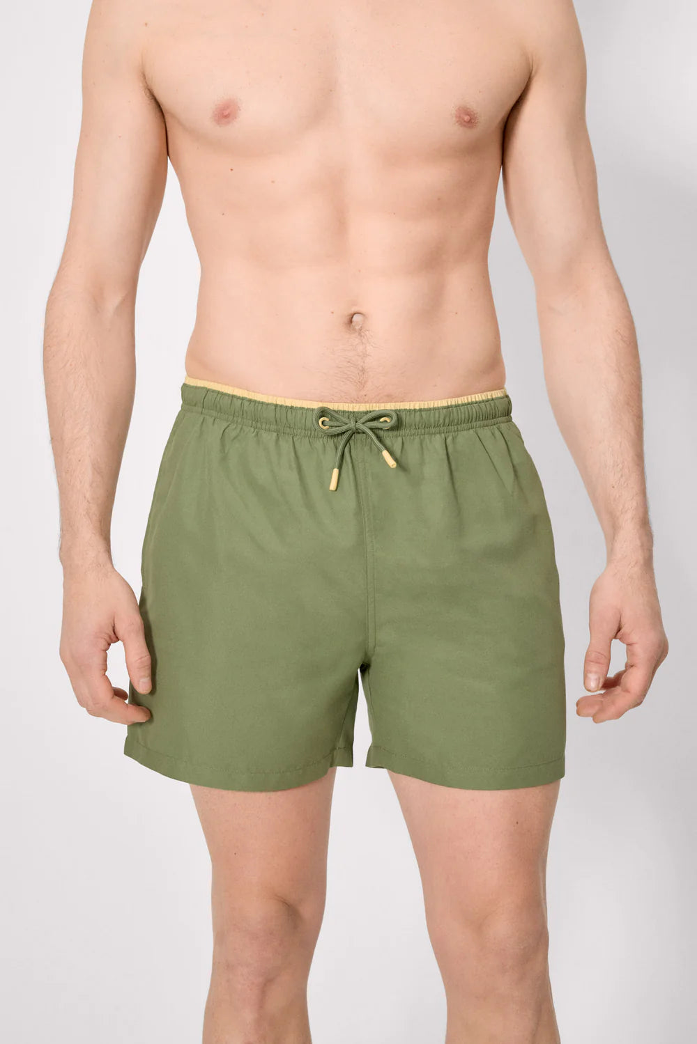 Boxer mare uomo verde oliva con coulisse