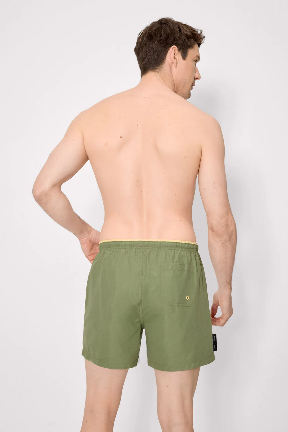 Boxer mare uomo verde oliva con coulisse