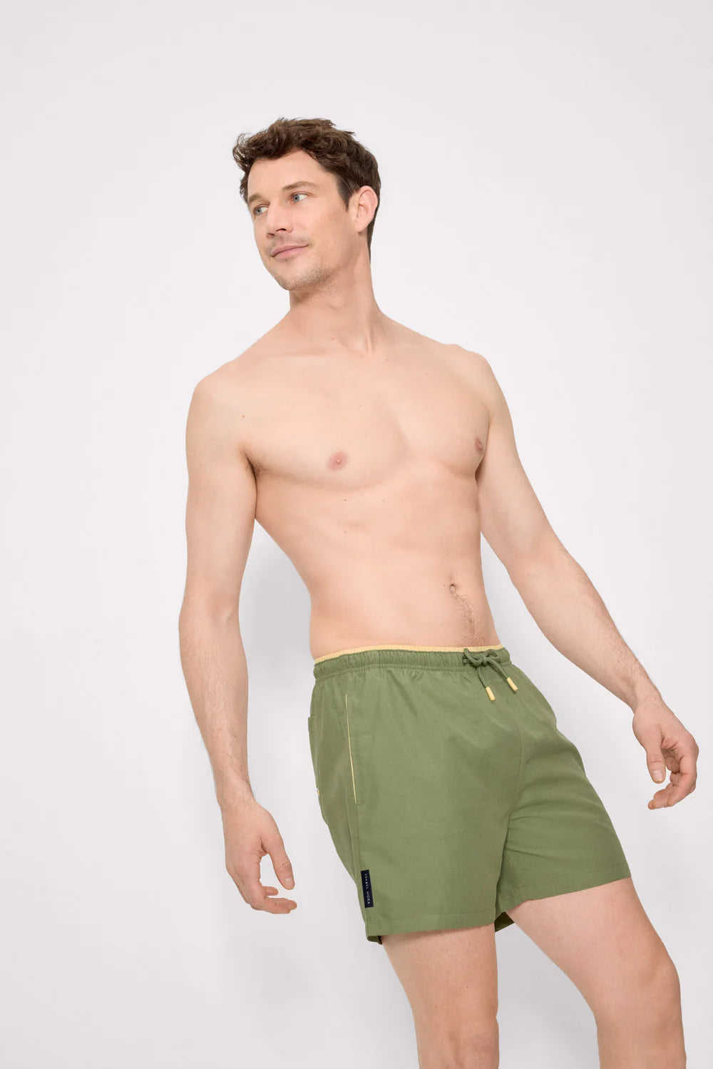 Boxer mare uomo verde oliva con coulisse
